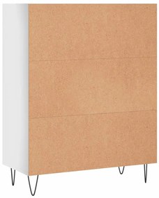 Estante 69,5x32,5x90 cm derivados de madeira branco brilhante