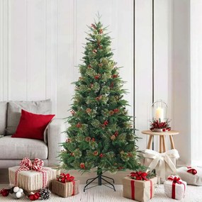 vidaXL Árvore de Natal Articulada Artificial com suporte Verde 180 cm