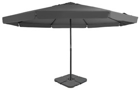 Guarda-sol de jardim com base portátil antracite