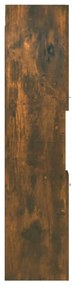 Armário de casa de banho 30x30x130 cm madeira carvalho fumado