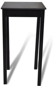 Mesa de bar com 2 cadeiras de bar, preto