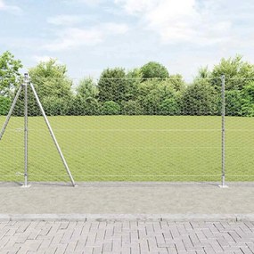 vidaXL Conjunto de Cercas Conjunto de 2 Aço Galvanizado 25 x 1,2 m