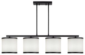 Candeeiro de Teto Way – Preto e Branco – 107 x 20 x 68 cm