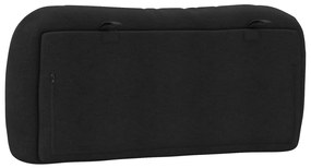 Almofadão de cabeceira 90 cm tecido preto