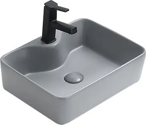 Mexen Eva lavatório de bancada 48 x 37 cm, cinza claro mate - 21424961