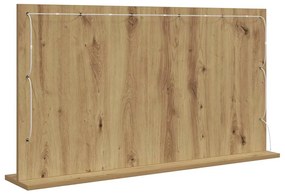 Espelho de Vanity Carvalho Artesanal Madeira e vidro 100 x 55 cm