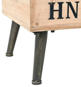 Banco de arrumação 110 cm abeto maciço
