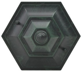 Candeeiros pé p/ jardim 6 pcs E27 110 cm alumínio verde escuro
