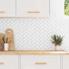 vidaXL Azulejo Chevron 20 pcs Branco e Cinza 30 x 30 cm
