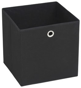 Caixas arrumação 4 pcs 28x28x28 cm tecido-não-tecido preto