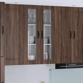 vidaXL Armário de cozinha suspenso Carvalho Marrom 60 x 31 x 100 cm