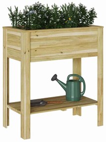 Estante de Plantas para Jardim 85x46x94 cm, em Madeira de Pinheiro Tra