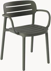 Cadeiras para jardim com apoio de braços Croisette, conjunto de 2