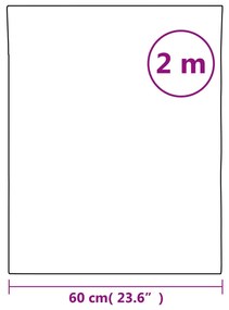 Películas autocolantes espelhadas 2 pcs 60x200 cm PET