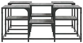 Mesa de centro 91x91x40 cm derivados de madeira cinzento sonoma