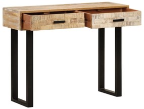 Mesa consola 100x30x75 cm madeira de mangueira maciça