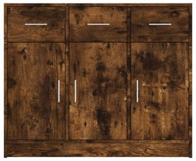 Aparador 91x28x75 cm derivados de madeira carvalho fumado