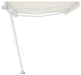 Toldo retrátil manual independente 600x350 cm cor creme
