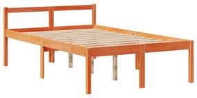 Cama com estante sem colchão 135x190 cm pinho maciço
