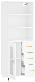 Armário alto 69,5x34x180 cm derivados de madeira branco
