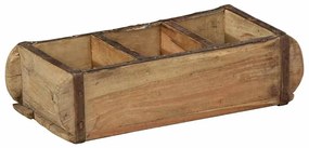 Conjuntos de bandejas vidaXL 4 pcs 30x14x9 cm Madeira Sólida Reclamada