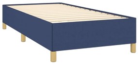 Estrutura de cama 100x200 cm tecido azul