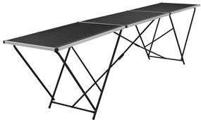 Mesa/bancada de trabalho dobrável MDF e alumínio 300x60x78 cm