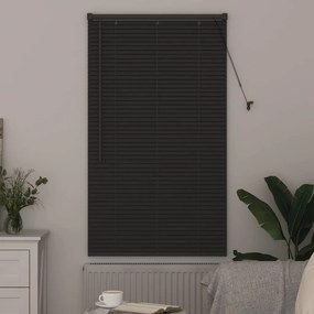 Persiana de Janela Cinzento-escuro 80 x 130 cm Alumínio