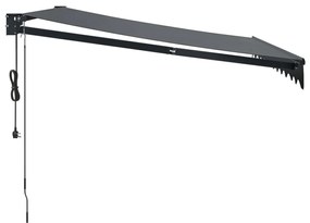 Toldo retrátil automático 3,5x2,5 m antracite