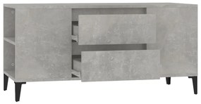 Móvel p/ TV 102x44,5x50 cm derivados madeira cinzento cimento