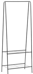 Suporte para roupas 59x35x150 cm preto