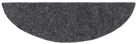 Tapetes de escada adesivos 30 pcs 56x17x3 cm cinzento-escuro