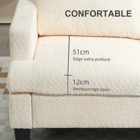 Sofá pequeno de 2 lugares com 140 (C) x 70 (P) x 85 (A) cm e almofadas de encosto removíveis, tecido chenille para sala de estar, quarto, escritório,