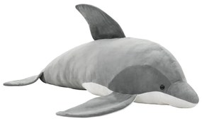 Golfinho de peluche cinzento