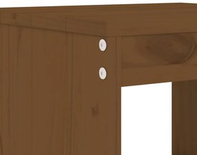 Bancos de bar 2 pcs 40x36x75 cm pinho maciço castanho-mel