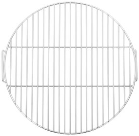 Grelha p/ churrasco redonda c/ pegas Ø44,5cm aço inoxidável 304