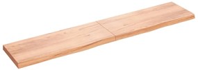 vidaXL Prateleira de parede 200x40x(2-6) cm carvalho tratado castanho