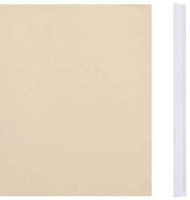 Painéis de privacidade para jardim 4 pcs 35x0,19 m PVC creme