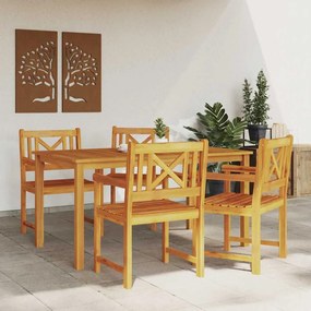 Cadeiras de Jardim vidaXL 4 pcs 56x55.5x90 cm Madeira Maciça de Acácia