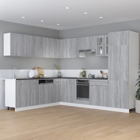 Armário para frigorífico “Lyon” 60x57x207cm cinza sonoma