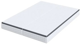 Colchões 2 pcs Branco, Cinza 70 x 190 cm Tecido Tricotado