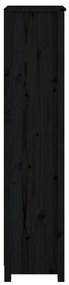 Estante 50x35x154 cm madeira de pinho maciça preto