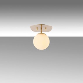Candeeiro de Teto Well – Dourado – 20 x 25 x 25 cm