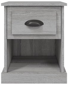Mesa de cabeceira 39x39x47,5 cm derivados madeira cinza sonoma