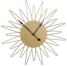 Relógio de parede em metal dourado ø 50 cm BELFART Beliani