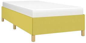 Estrutura de cama sem colchão 100x200 cm tecido verde