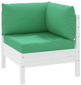 Almofadões p/ móveis de paletes 3 pcs tecido oxford verde