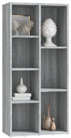 Estante 50x25x106 cm cinzento sonoma