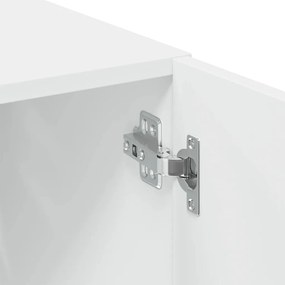 Armário de arrumação 70x42,5x225 cm derivados de madeira branco