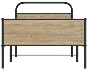 Estrutura cama s/ colchão derivados de madeira carvalho sonoma
